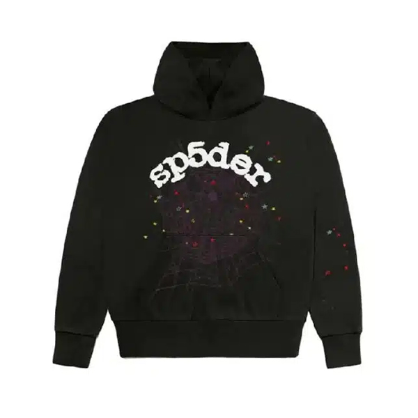 Black Sp5der Worldwide Hoodie