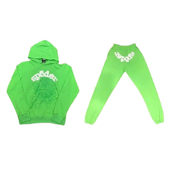 Green Sp5der Sweatsuit