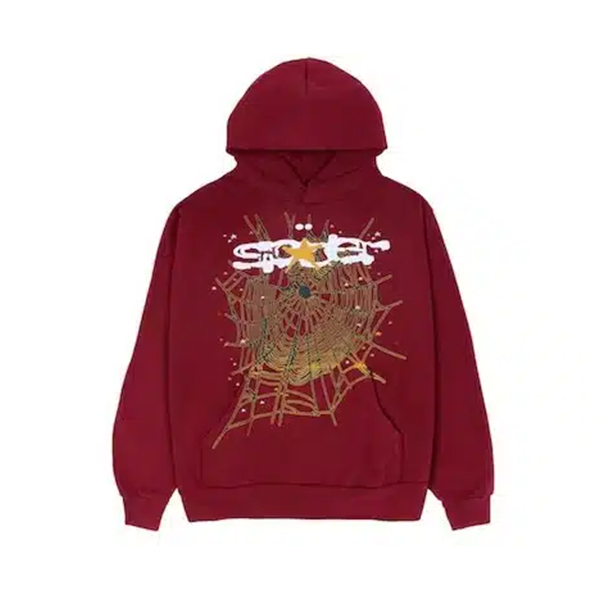 Maroon Sp5der Hoodie