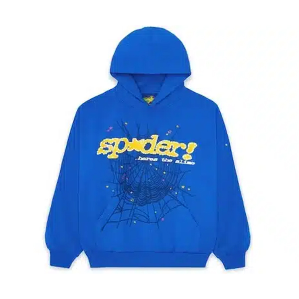 Navy Blue Sp5der Hoodie