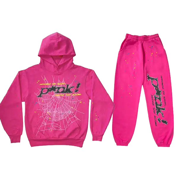 Pink Sp5der Sweatsuit