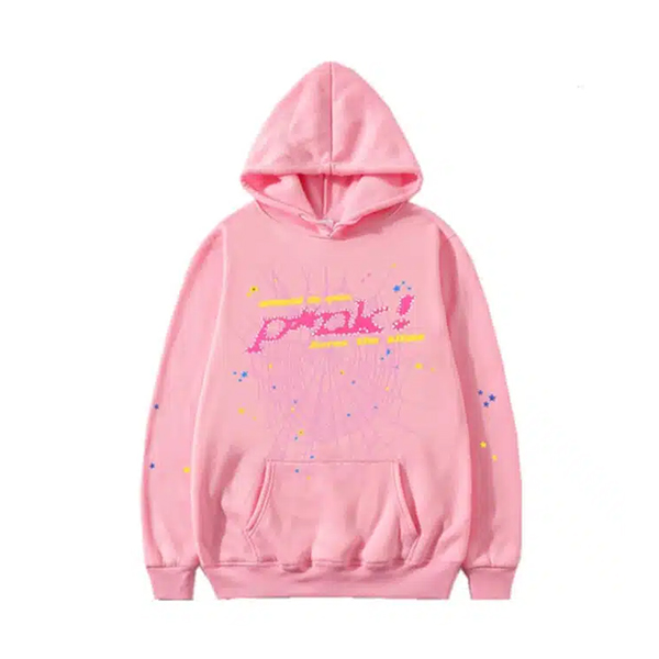 Sp5der Pink Hoodie Man