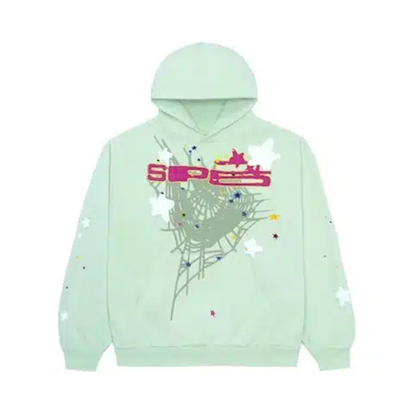 Sp5der SP5 Mint Hoodie