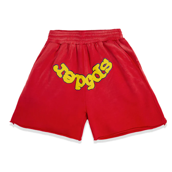 Spider OG Logo Shorts Red