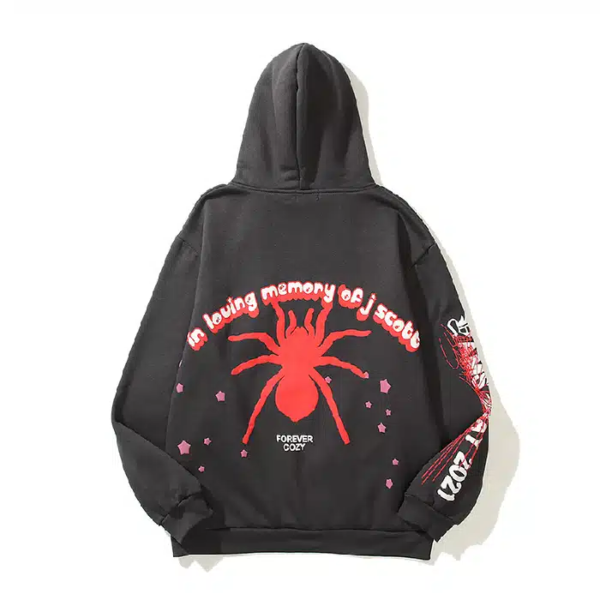 Spider Printed Multi Colors Hoodie