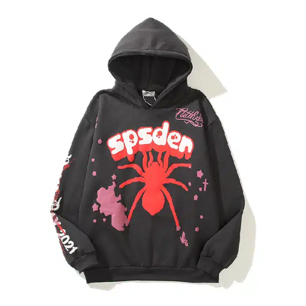 Spider Printed Multi Colors Hoodie