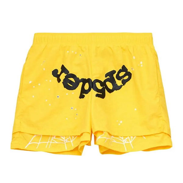 Spider Yellow Double Shorts